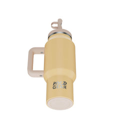 Pahar Termoizolant WYLD SYDE TRAVEL TUMBLER 30 OZ Honey Herbertz - Oțel Inoxidabil, Capac Etanș