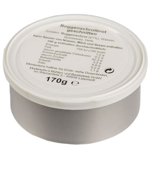 Pâine din Secară la Conservă BW  170 g