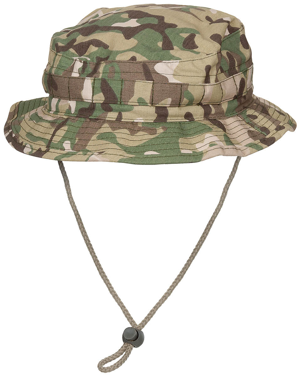 Pălărie Boonie Britanic SF Operation Camo MFH - Margine Întărită, Curea Bărbie