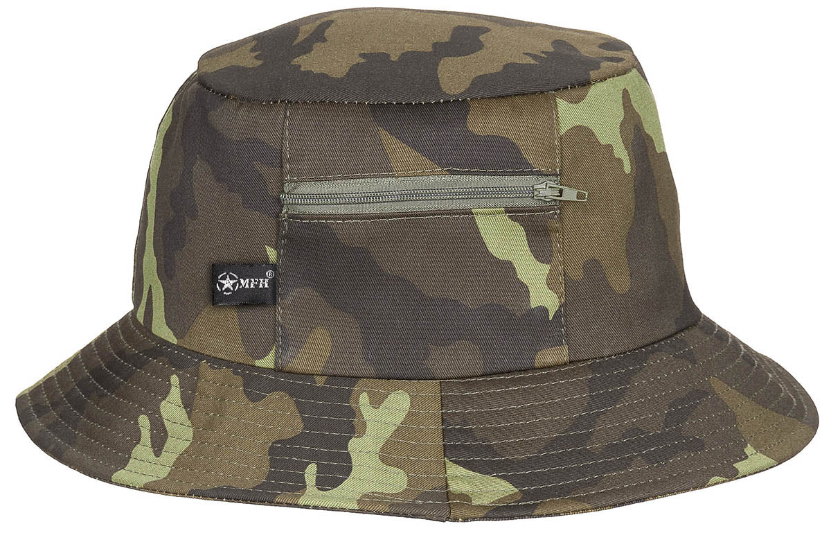 Pălărie Boonie CZ Camo M95 MFH - Buzunare, Aerisiri plasă