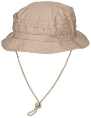 Pălărie Boonie Hat Britanic SF Rip Stop Khaki MFH - Chin Strap, 65% Poliester