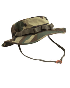 Pălărie Boonie Impermeabilă Mil-Tec US GI – Trilaminat, Bucle MOLLE, Woodland