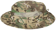 Pălărie Boonie Mesh Boonie Operation Camo MFH - Inserții Plasă, Șnur Reglabil