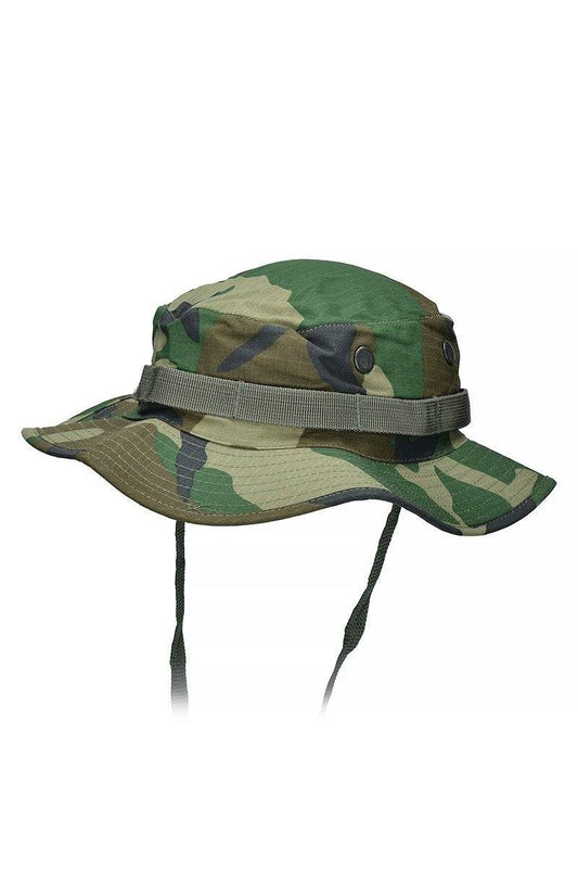 Pălărie Boonie Mil-Tec US GI – 100% Bumbac Rip-Stop, Woodland
