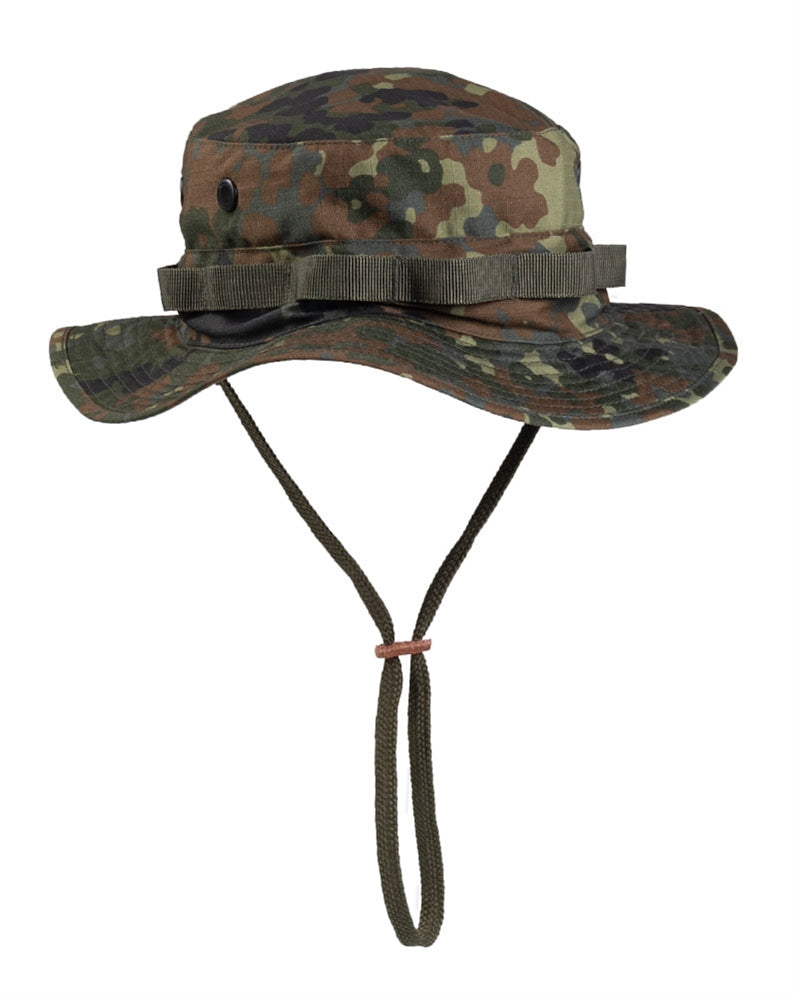 Pălărie Boonie Mil-Tec US GI – Rip-Stop, Mărime Unică, Flecktarn