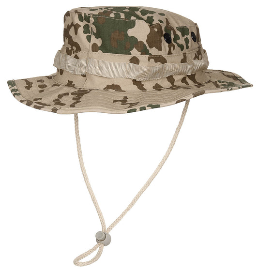 Pălărie Boonie US GI BW Tropical Camo MFH - 100% Bumbac, Șnur Reglabil