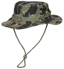 Pălărie Boonie US GI Tiger Stripe MFH - 100% Bumbac, Curea bărbie