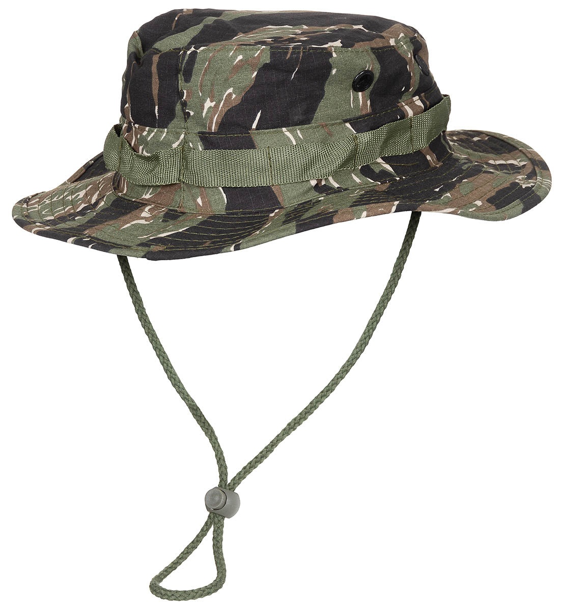 Pălărie Boonie US GI Tiger Stripe MFH - 100% Bumbac, Curea bărbie