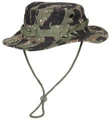 Pălărie Boonie US GI Tiger Stripe MFH - 100% Bumbac, Curea bărbie