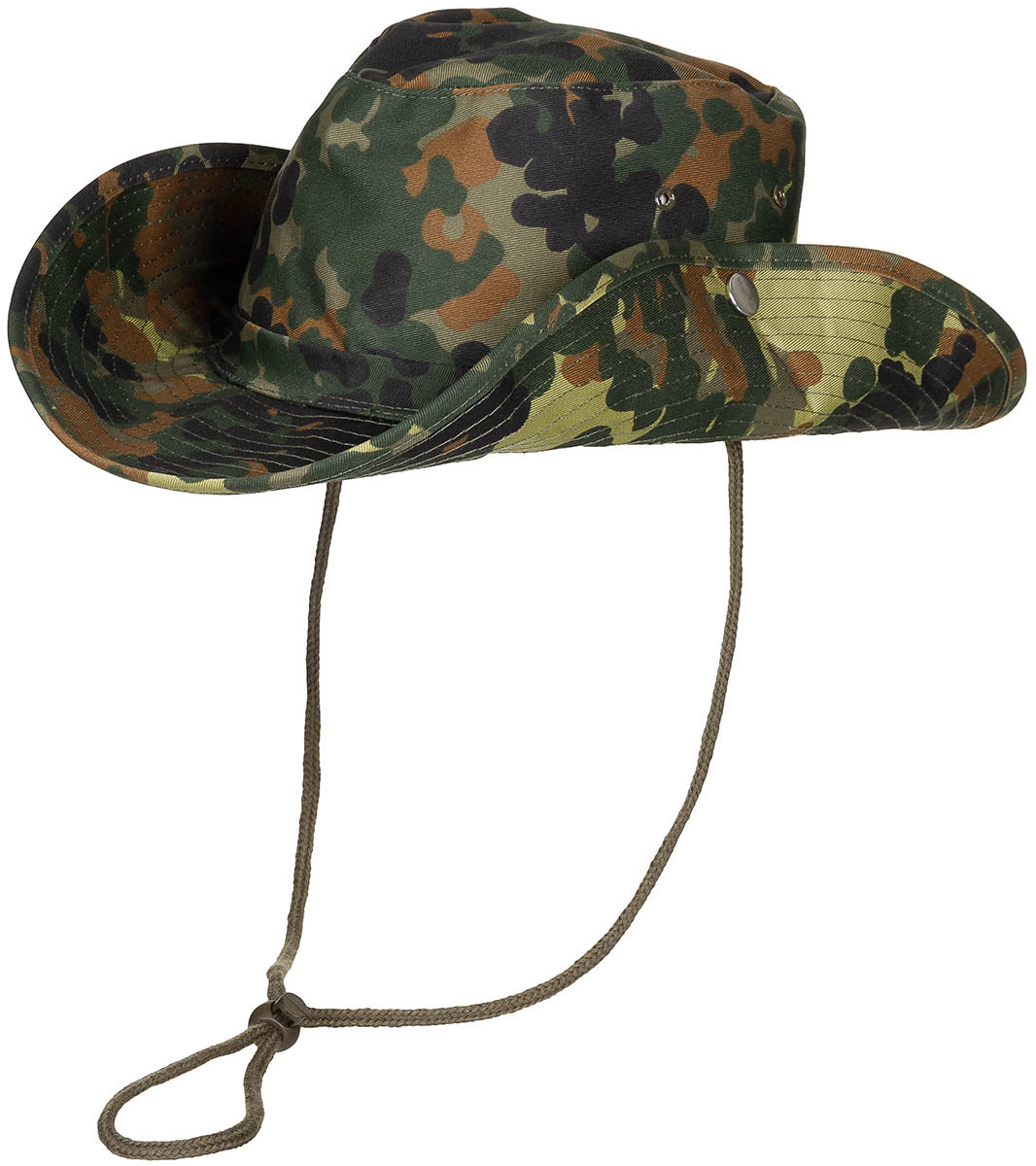Pălărie Buschhut Flecktarn MFH - Bor Pliabil, Coardă Bărbie