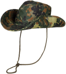 Pălărie Buschhut Flecktarn MFH - Bor Pliabil, Coardă Bărbie
