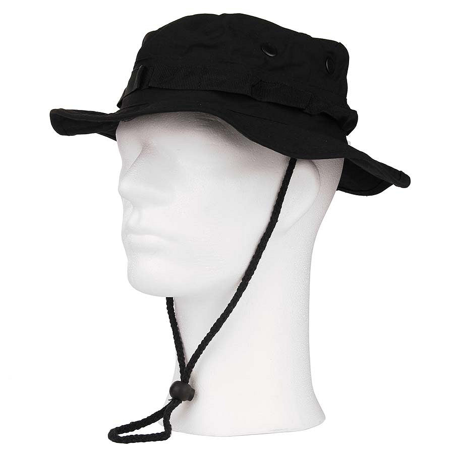 Pălărie Bush de Luxe Ripstop Negru - Protecție & Durabilitate Tactică
