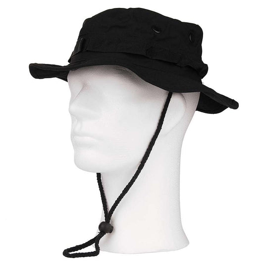 Pălărie Bush de Luxe Ripstop Negru - Protecție & Durabilitate Tactică