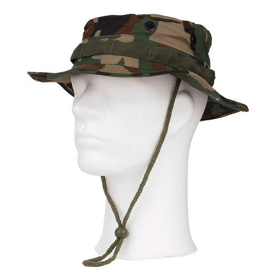 Pălărie Bush De Luxe Ripstop Woodland - Protecție & Camuflaj Optim