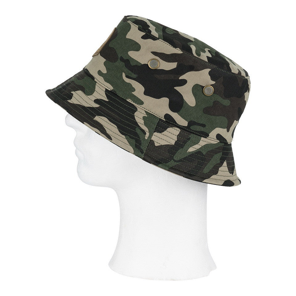 Pălărie Tacticală Bucket Hat Woodland - Protecție Esențială în Teren