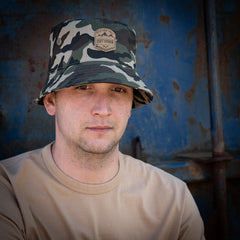 Pălărie Tacticală Bucket Hat Woodland - Protecție Esențială în Teren