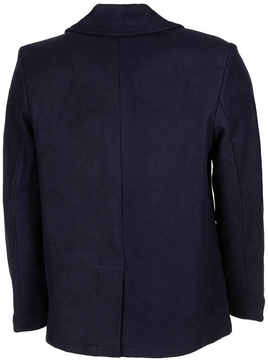 Palton US Pea Coat Albastru MFH - Dublu rând, Căptușeală matlasată