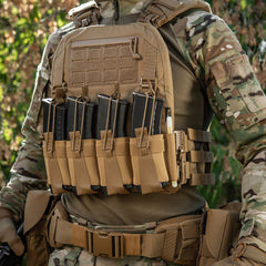 Panel Față Cuirass QRS M-Tac - Coyote, 4 Încărcătoare Rapide