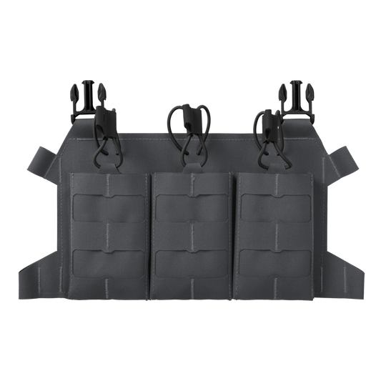 Panel Frontal Helikon-Tex Skeletonized Triple 223 Flap Gri Shadow
