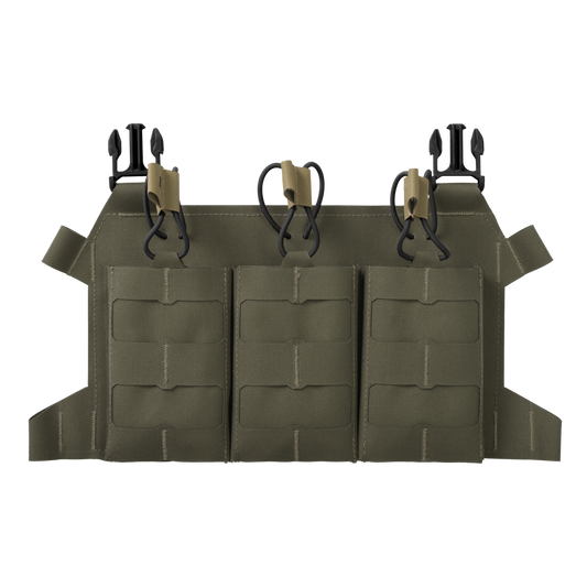 Panel frontal Helikon-Tex Skeletonized Triple 223 MOLLE Ranger Green