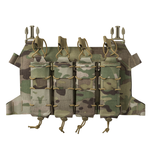 Panel pentru încărcătoare Helikon-Tex Skeletonized Quad SMG Flap MultiCam MOLLE/PALS