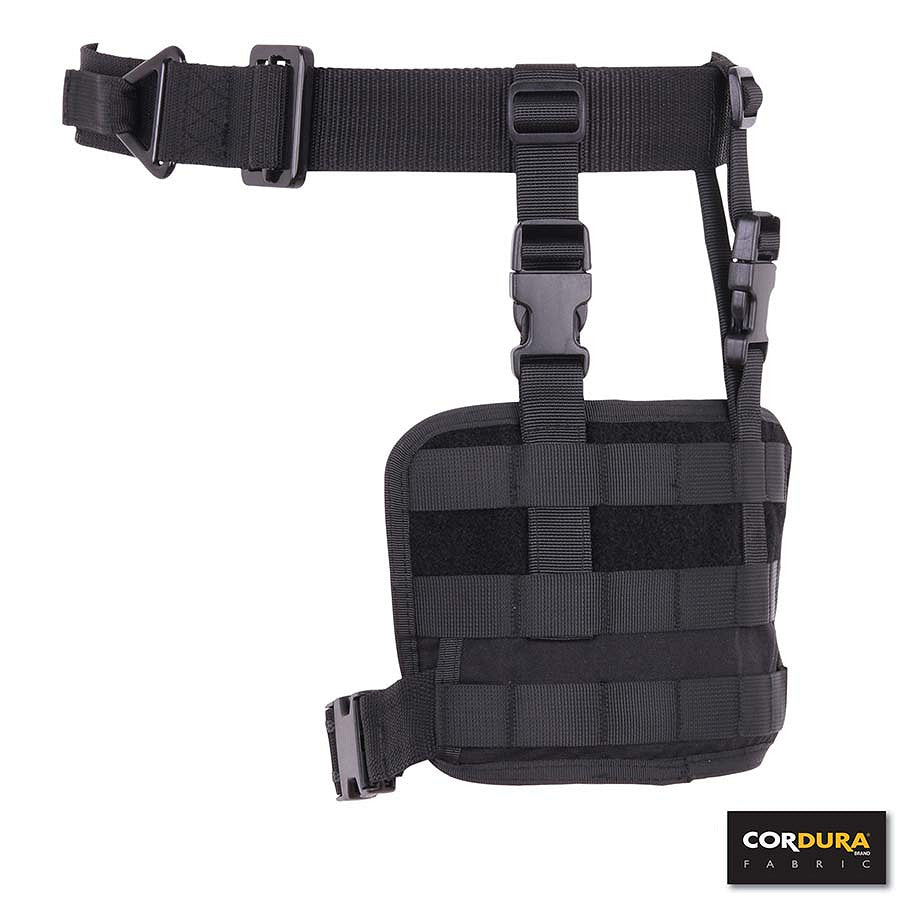 Panel Picior Tactic Molle Cordura LQ16170 Negru - Acces Rapid & Adaptabilitate Maximă