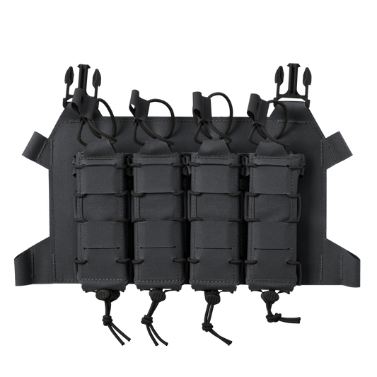 Panou frontal Helikon-Tex Skeletonized Quad SMG Flap Shadow Grey MOLLE/PALS