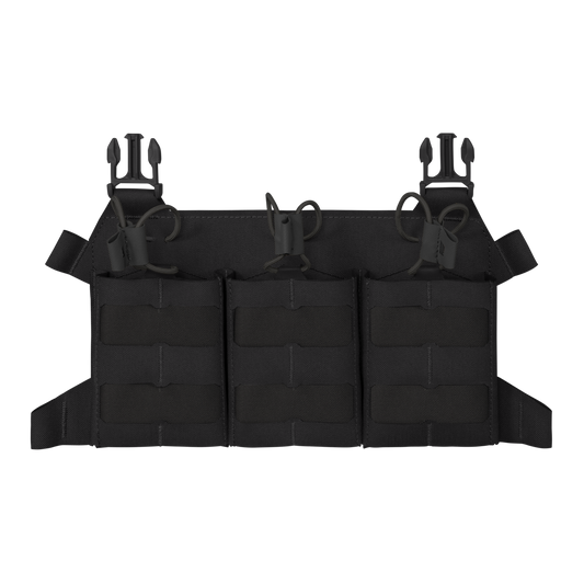 Panou frontal Helikon-Tex Skeletonized Triple 308 Flap MOLLE Laser Cut Negru