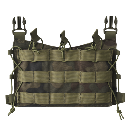 Panou Modular Frontal Helikon-Tex Guardian Flap Woodland cu 3 Porturi Magazie