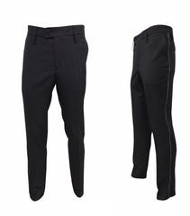 Pantalon Stofa Negri cu Vipusca