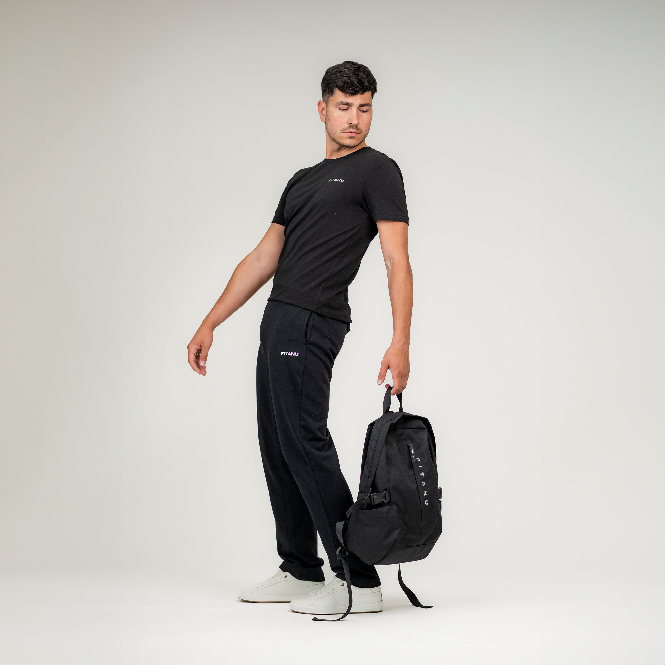Pantaloni Bărbați FALINESE FITANU - Confort Sportiv, Bumbac Terry - 7