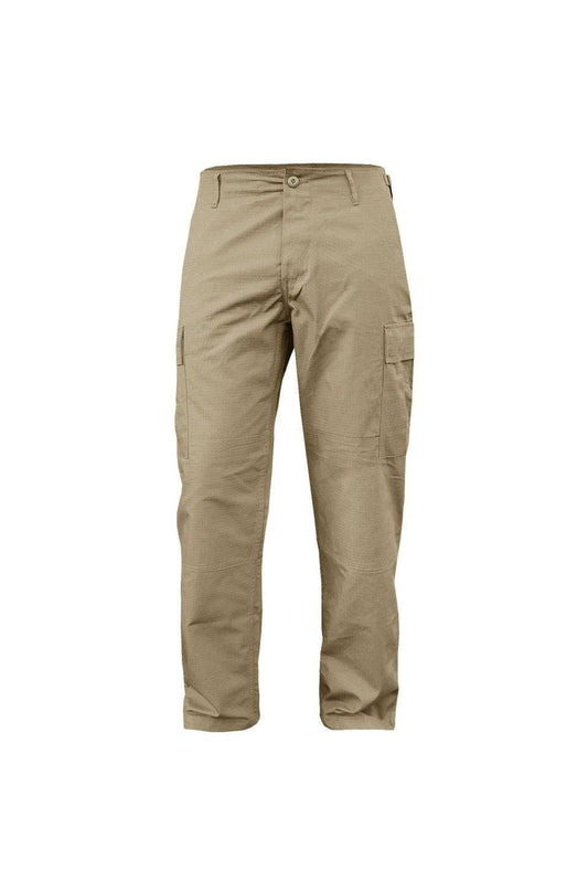 Pantaloni BDU Mil-Tec Ranger – Rip-Stop 100% Bumbac, Întăriți, Kaki