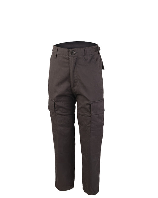 Pantaloni BDU pentru Copii Mil-Tec – Bumbac-Poliester, 6 Buzunare, Negri