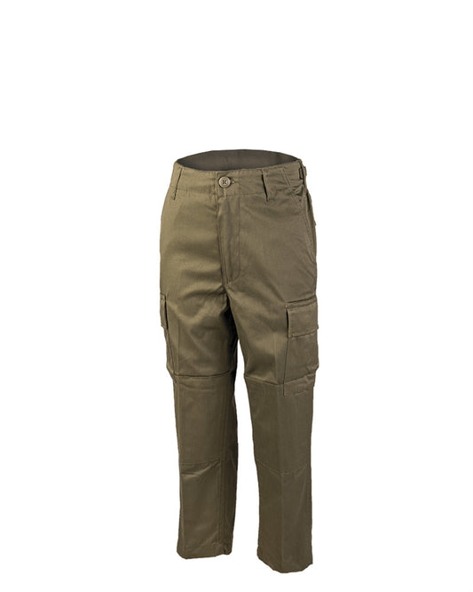 Pantaloni BDU pentru Copii Mil-Tec – Bumbac-Poliester, 6 Buzunare, Oliv