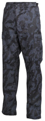 Pantaloni BDU US Army Night Camo MFH - Fermoar frontal, Talie ajustabilă