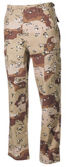 Pantaloni BDU US, Camuflaj Desert MFH - Rip Stop, 6 Buzunare