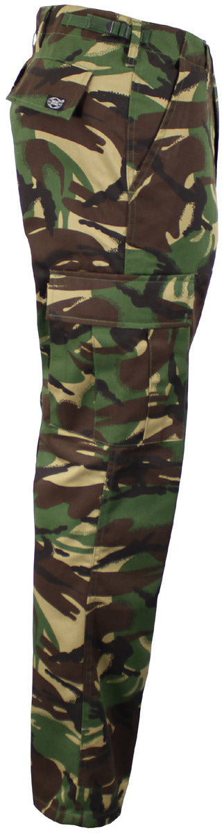 Pantaloni BDU US DPM Camo MFH - Fermoar Frontal, Talie Ajustabilă