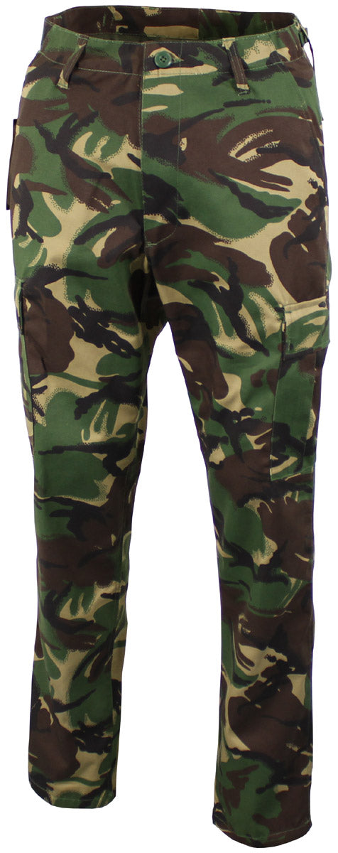 Pantaloni BDU US DPM Camo MFH - Fermoar Frontal, Talie Ajustabilă