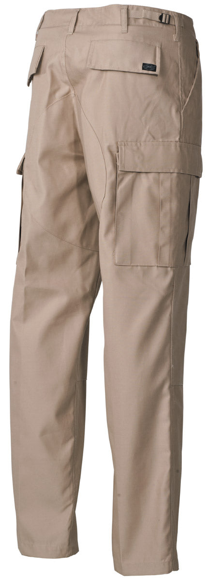 Pantaloni BDU US Khaki MFH - Genunchi și șezut întărit, Talie reglabilă