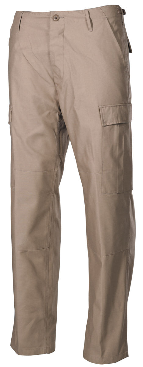Pantaloni BDU US Khaki MFH - Genunchi și șezut întărit, Talie reglabilă