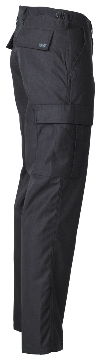 Pantaloni BDU US Negru MFH - Talie Ajustabilă, 6 Buzunare