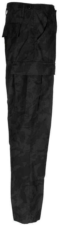 Pantaloni BDU US Night Camo MFH - Ripstop, Talie Ajustabilă