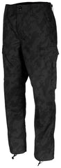 Pantaloni BDU US Night Camo MFH - Ripstop, Talie Ajustabilă