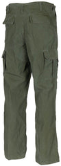 Pantaloni BDU US Oliv Stonewashed - Rip Stop, Genunchi Întăriți