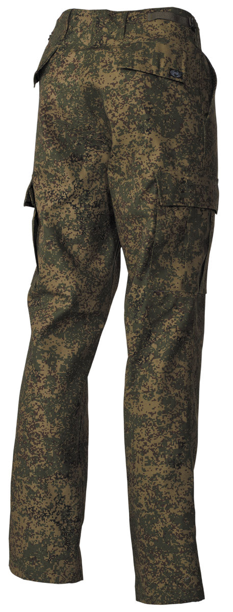 Pantaloni BDU US Russian Digital MFH - Fermoar, 6 Buzunare