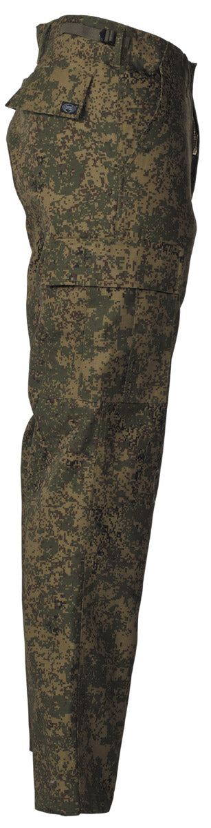 Pantaloni BDU US Russian Digital MFH - Fermoar, 6 Buzunare