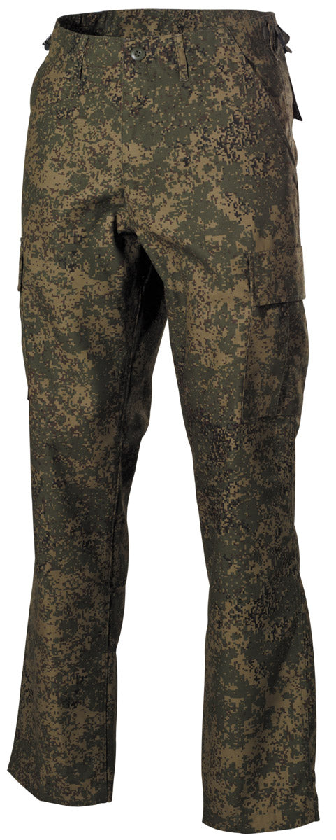 Pantaloni BDU US Russian Digital MFH - Fermoar, 6 Buzunare