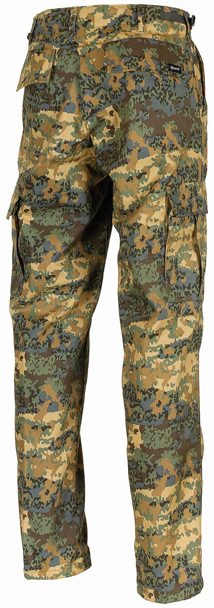 Pantaloni BDU US TAZ Tarn MFH - Fermoar Frontal, Talie Ajustabilă