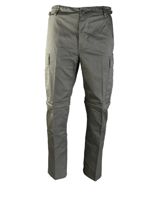 Pantaloni BDU Zip-Off Mil-Tec – 65% Poliester, Transformabili, Oliv
