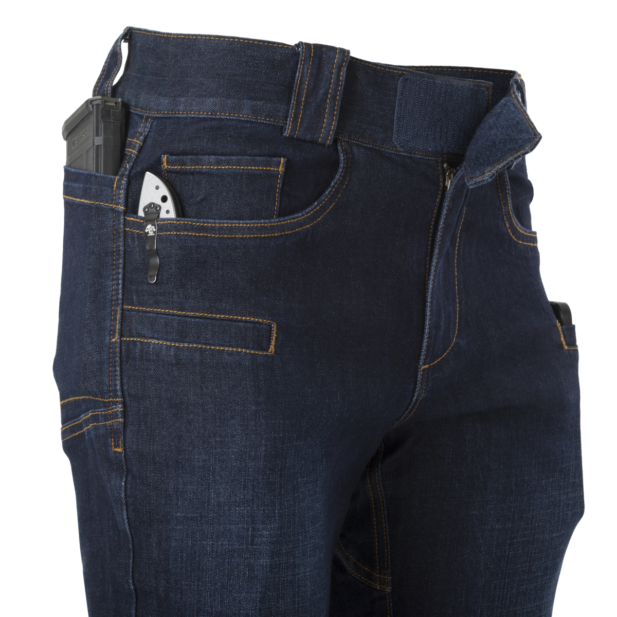 Pantaloni blugi Helikon-Tex GREYMAN TACTICAL JEANS® Slim, Dark Blue